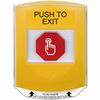 Show product details for G3A225PX-EN STI G3 Multipurpose Push Button No Camera Yellow Shield Momentary Push To Exit- English