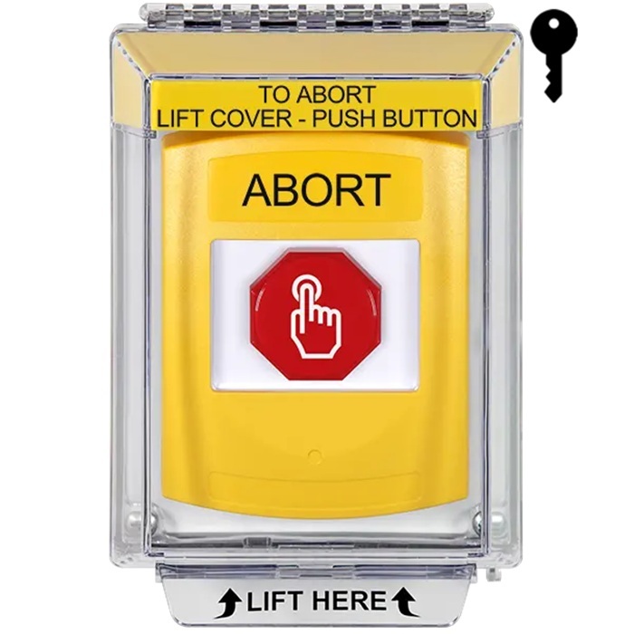 G3A232AB-EN STI G3 Multipurpose Push Button No Camera Yellow 14010 Flush without Sound Key-To-Reset Abort - English