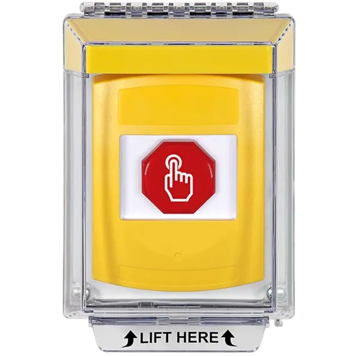 G3A235NT-EN STI G3 Multipurpose Push Button No Camera Yellow 14010 Flush without Sound Momentary No Text - English