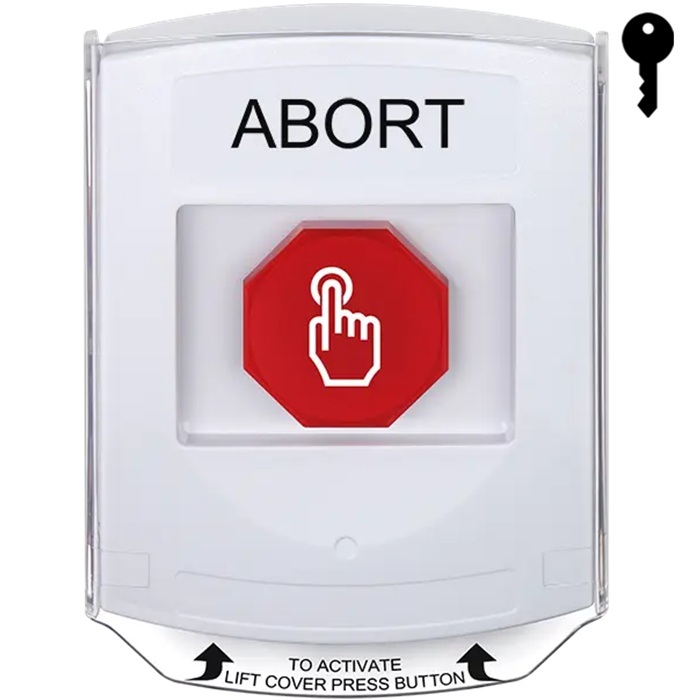 G3A322AB-EN STI G3 Multipurpose Push Button No Camera White Shield Key-To-Reset Abort - English