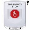 Show product details for G3A322ES-EN STI G3 Multipurpose Push Button No Camera White Shield Key-To-Reset Emergency Stop - English