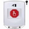 Show product details for G3A322RM-EN STI G3 Multipurpose Push Button No Camera White Shield Key-To-Reset Running Man Symbol - English