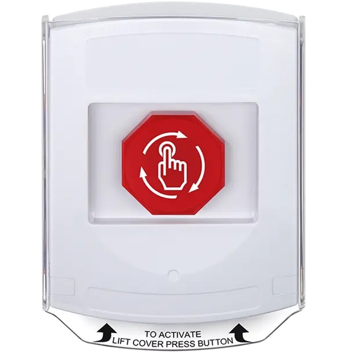 G3A329NT-EN STI G3 Multipurpose Push Button No Camera White Shield Turn-To-Reset No Text - English