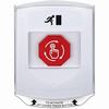 Show product details for G3A329RM-EN STI G3 Multipurpose Push Button No Camera White Shield Turn-To-Reset Running Man Symbol - English