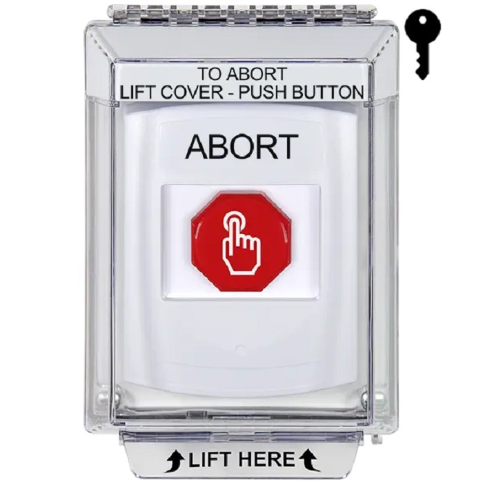 G3A332AB-EN STI G3 Multipurpose Push Button No Camera White 14010 Flush without Sound Key-To-Reset Abort - English