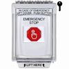 Show product details for G3A332ES-EN STI G3 Multipurpose Push Button No Camera White 14010 Flush without Sound Key-To-Reset Emergency Stop - English