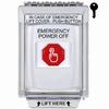 Show product details for G3A332PO-EN STI G3 Multipurpose Push Button No Camera White 14010 Flush without Sound Key-To-Reset Emergency Power Off - English
