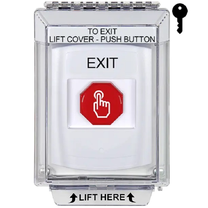 G3A332XT-EN STI G3 Multipurpose Push Button No Camera White 14010 Flush without Sound Key-To-Reset Exit - English