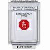 Show product details for G3A335ES-EN STI G3 Multipurpose Push Button No Camera White 14010 Flush without Sound Momentary Emergency Stop - English