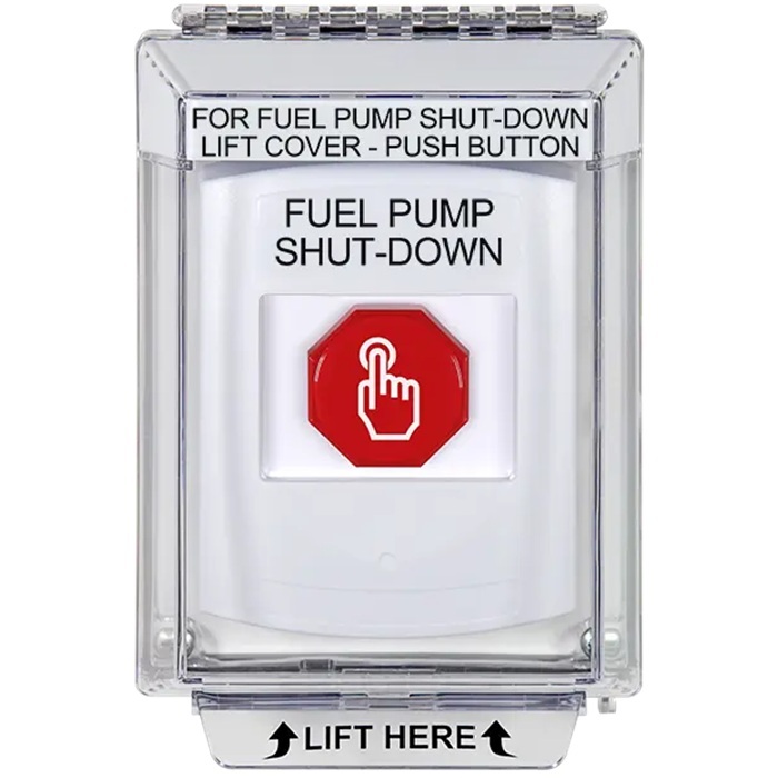 G3A335PS-EN STI G3 Multipurpose Push Button No Camera White 14010 Flush without Sound Momentary Fuel Pump Shut-Down - English