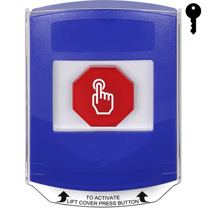 G3A422NT-EN STI G3 Multipurpose Push Button No Camera Blue Shield Key-To-Reset No Text - English