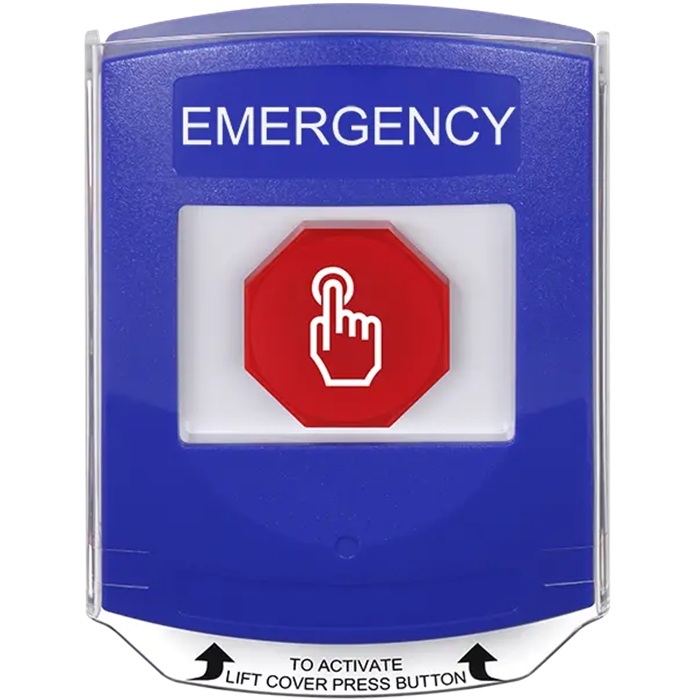 G3A425EM-EN STI G3 Multipurpose Push Button No Camera Blue Shield Momentary Emergency - English