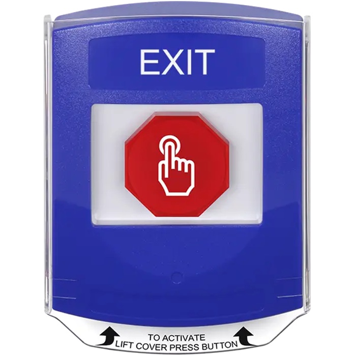 G3A425XT-EN STI G3 Multipurpose Push Button No Camera Blue Shield Momentary Exit - English