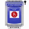Show product details for G3A432ES-EN STI G3 Multipurpose Push Button No Camera Blue 14010 Flush without Sound Key-To-Reset Emergency Stop - English