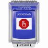 Show product details for G3A435LD-EN STI G3 Multipurpose Push Button No Camera Blue 14010 Flush without Sound Momentary LockDown - English