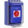 Show product details for G3A479EX-EN STI G3 Multipurpose Push Button No Camera Blue 14210 Surface without Sound Turn-To-Reset Emergency Exit - English