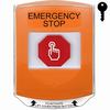 Show product details for G3A522ES-EN STI G3 Multipurpose Push Button No Camera Orange Shield Key-To-Reset Emergency Stop - English