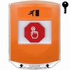 Show product details for G3A522RM-EN STI G3 Multipurpose Push Button No Camera Orange Shield Key-To-Reset Running Man Symbol - English