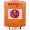 Show product details for G3A529ES-EN STI G3 Multipurpose Push Button No Camera Orange Shield Turn-To-Reset Emergency Stop - English