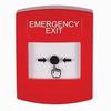 Show product details for GLR001EX-EN STI Red Indoor Only No Cover Key-to-Reset Push Button with EMERGENCY EXIT Label English