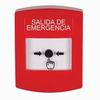 Show product details for GLR001EX-ES STI Red Indoor Only No Cover Key-to-Reset Push Button with EMERGENCY EXIT Label Spanish