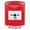Show product details for GLR021EX-EN STI Red Indoor Only Shield Key-to-Reset Push Button with EMERGENCY EXIT Label English
