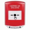 Show product details for GLR021LD-ES STI Red Indoor Only Shield Key-to-Reset Push Button with LOCKDOWN Label Spanish