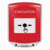Show product details for GLR0A1EV-EN STI Red Indoor Only Shield w/ Sound Key-to-Reset Push Button with EVACUATION Label English
