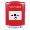 GLR0A1PX-EN STI Red Indoor Only Shield w/ Sound Key-to-Reset Push Button with PUSH TO EXIT Label English