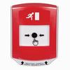 Show product details for GLR0A1RM-ES STI Red Indoor Only Shield w/ Sound Key-to-Reset Push Button with Running Man Icon Spanish