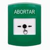 Show product details for GLR101AB-ES STI Green Indoor Only No Cover Key-to-Reset Push Button with ABORT Label Spanish