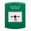Show product details for GLR101LD-ES STI Green Indoor Only No Cover Key-to-Reset Push Button with LOCKDOWN Label Spanish