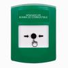 Show product details for GLR101PS-ES STI Green Indoor Only No Cover Key-to-Reset Push Button with FUEL PUMP SHUT-DOWN Label Spanish