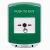 Show product details for GLR121PX-EN STI Green Indoor Only Shield Key-to-Reset Push Button with PUSH TO EXIT Label English