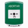 Show product details for GLR1A1AB-ES STI Green Indoor Only Shield w/ Sound Key-to-Reset Push Button with ABORT Label Spanish