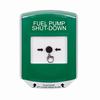 Show product details for GLR1A1PS-EN STI Green Indoor Only Shield w/ Sound Key-to-Reset Push Button with FUEL PUMP SHUT-DOWN Label English