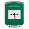 Show product details for GLR1A1PS-ES STI Green Indoor Only Shield w/ Sound Key-to-Reset Push Button with FUEL PUMP SHUT-DOWN Label Spanish