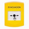 Show product details for GLR201EV-ES STI Yellow Indoor Only No Cover Key-to-Reset Push Button with EVACUATION Label Spanish