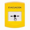 GLR201EV-ES STI Yellow Indoor Only No Cover Key-to-Reset Push Button with EVACUATION Label Spanish