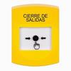 Show product details for GLR201LD-ES STI Yellow Indoor Only No Cover Key-to-Reset Push Button with LOCKDOWN Label Spanish