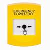 Show product details for GLR201PO-EN STI Yellow Indoor Only No Cover Key-to-Reset Push Button with EMERGENCY POWER OFF Label English
