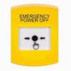 GLR201PO-EN STI Yellow Indoor Only No Cover Key-to-Reset Push Button with EMERGENCY POWER OFF Label English