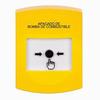 Show product details for GLR201PS-ES STI Yellow Indoor Only No Cover Key-to-Reset Push Button with FUEL PUMP SHUT-DOWN Label Spanish