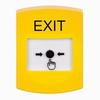 Show product details for GLR201XT-EN STI Yellow Indoor Only No Cover Key-to-Reset Push Button with EXIT Label English