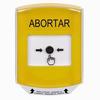 Show product details for GLR221AB-ES STI Yellow Indoor Only Shield Key-to-Reset Push Button with ABORT Label Spanish