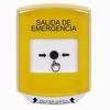 GLR221EX-ES STI Yellow Indoor Only Shield Key-to-Reset Push Button with EMERGENCY EXIT Label Spanish