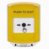 Show product details for GLR221PX-EN STI Yellow Indoor Only Shield Key-to-Reset Push Button with PUSH TO EXIT Label English