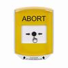 Show product details for GLR2A1AB-EN STI Yellow Indoor Only Shield w/ Sound Key-to-Reset Push Button with ABORT Label English