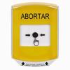 Show product details for GLR2A1AB-ES STI Yellow Indoor Only Shield w/ Sound Key-to-Reset Push Button with ABORT Label Spanish