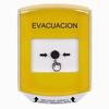 Show product details for GLR2A1EV-ES STI Yellow Indoor Only Shield w/ Sound Key-to-Reset Push Button with EVACUATION Label Spanish